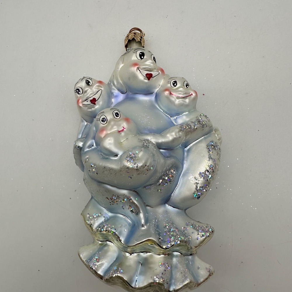 2001 Christopher Radko Boo Babes Halloween Family of Four 6" Ornament 01-0148-0